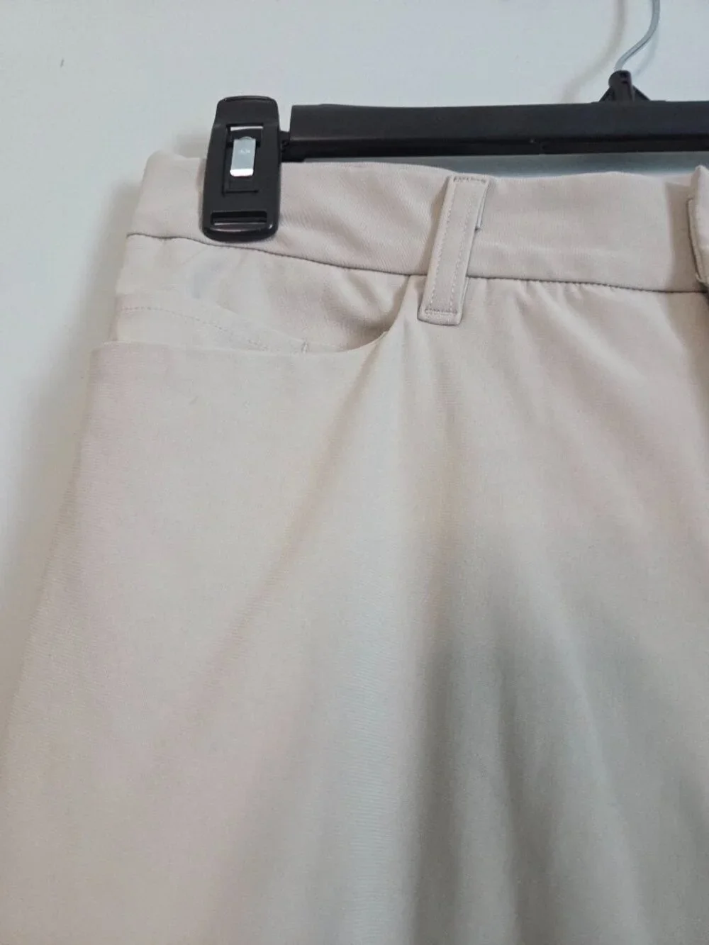 FLX Pants Men's 30x32 Khaki Performance Chino Beige Flat Front Stretch 5 Pocket